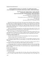 Kinh nghiệm sử dụng cây thuốc của đồng bào Thái ở xã Nam Động và Nam Tiến, huyện Quan Hóa, tỉnh Thanh Hóa