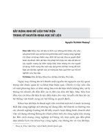 Xây dựng kho dữ liệu thư viện trong kỷ nguyên khoa học dữ liệu