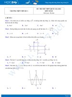 Bộ 4 đề thi thử THPT QG năm 2021 môn Toán - Trường THPT Tiên Du 1