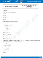 Bộ 4 đề thi thử THPT QG năm 2021 môn Toán - Trường THPT Ngô Thì Nhậm