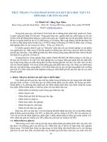 Thực trạng và giải pháp đánh giá kết quả học tập của môn học chuyên ngành