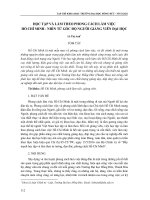 Học tập và làm theo phong cách làm việc Hồ Chí Minh - nhìn từ góc độ người giảng viên đại học