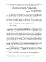 Dạy hát các tác phẩm romance nước ngoài cho giọng nam cao tại trường Đại học Văn hóa, Thể thao và Du lịch Thanh Hóa