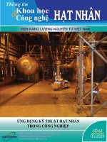 Tạp chí Thông tin khoa học và công nghệ hạt nhân: Số 62/2020