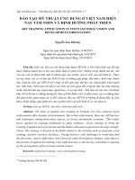 Đào tạo mỹ thuật ứng dụng ở Việt Nam hiện nay tầm nhìn và định hướng phát triển