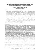 Đa dạng thành phần loài cá rạn trong hệ sinh thái rạn san hô quần đảo Nam Du, tỉnh Kiên Giang