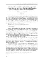 Giải pháp nâng cao năng lực lãnh đạo, quản lý của đội ngũ cán bộ nữ cấp xã ở Thanh Hóa đáp ứng yêu cầu nhiệm vụ trong giai đoạn hiện nay