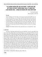 Tư tưởng đoàn kết Hồ Chí Minh - dưới góc độ kế thừa và phát triển sáng tạo lý luận của chủ nghĩa Mác - Lênin về đoàn kết vào Việt Nam