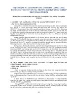 Thực trạng và giải pháp nâng cao chất lượng công tác giảng viên cố vấn của trường Đại học Công nghiệp Thực phẩm Tp.HCM