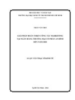 Luận văn giải pháp hoàn thiện công tác marketing tại ngân hàng thương mại cổ phần an bình đến năm 2020​ 