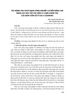 Tác động của cách mạng công nghiệp 4.0 đến nâng cao năng lực học tập các môn Lý luận chính trị của sinh viên hệ từ xa E-Learning