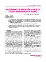 Mạng lưới quan hệ xã hội trong quá trình tìm kiếm việc làm của sinh viên trường Đại học Công đoàn sau khi tốt nghiệp