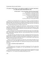 Ứng dụng viễn thám và GIS trong nghiên cứu sinh cảnh sống của khu hệ chim thành phố Hà Nội