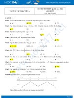 Bộ 4 đề thi thử THPT QG năm 2021 môn Toán - Trường THPT Gia Viễn A