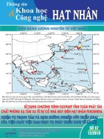 Tạp chí Thông tin khoa học và công nghệ hạt nhân: Số 57/2018