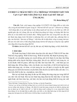 Cơ hội và thách thức của thời đại “internet kết nối vạn vật” đối với lĩnh vực đào tạo mỹ thuật ứng dụng