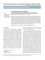 Thực trạng stress, lo âu, trầm cảm của sinh viên đại học năm cuối ngành Dược tại Đồng Nai
