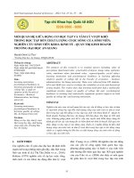 Mối quan hệ giữa động cơ học tập và tâm lý vượt khó trong học tập đến chất lượng cuộc sống của sinh viên: Nghiên cứu sinh viên khoa Kinh tế - Quản trị kinh doanh trường đại học An Giang