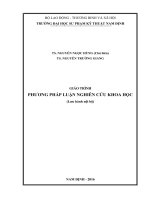 Giáo trình Phương pháp luận nghiên cứu khoa học - ĐH Sư Phạm Kỹ Thuật Nam Định
