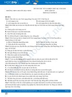 Bộ 5 đề thi thử tốt nghiệp THPT QG môn Lịch Sử năm 2021 có đáp án Trường THPT Chuyên Bắc Ninh