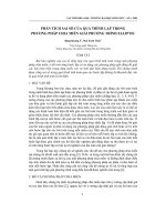 Phân tích sai số của quá trình lặp trong phương pháp chia miền giải phương trình Elliptic