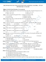 Một số dạng bài tập cơ bản Chuyên đề Axit cacboxylic ( R(COOH)a) - Ôn thi môn Hóa học 12 năm 2020