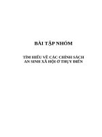 Tìm hiểu chính sách An sinh xã hội tại Thụy Điển