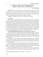 Vai trò của chất liệu văn hóa dân gian trong ca khúc viết về Thanh Hóa