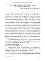 Giá trị hiện thực trong tiểu thuyết “ngồi” của Nguyễn Bình Phương