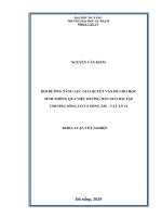 Bồi dưỡng năng lực giải quyết vấn đề cho học sinh thông qua việc hướng dẫn giải bài tập chương sóng cơ và sóng âm   vật lý lớp 12 