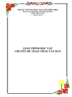 Giáo trình học tập chuyên đề: Soạn thảo văn bản - Trung tâm Tin học Sao Việt Biên Hòa