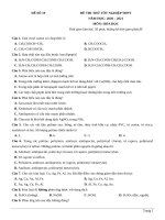 đề thi thử TN THPT 2021   môn hóa   penbook   đề số 19   file word có lời giải