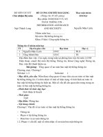 Đề cương chi tiết bài giảng môn Đảm bảo và an toàn thông tin