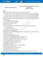 Bộ 5 đề thi thử tốt nghiệp THPT QG môn Lịch Sử năm 2021 có đáp án Trường THPT Nho Quan