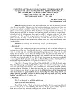 Phân tích mức độ hài lòng của sinh viên khoa Kinh tế và Quản trị kinh doanh, trường Đại học Đồng Tháp đối với học phần “chuyển giao kinh nghiệm và phương pháp làm việc hiệu quả tro...