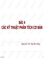 Bài giảng Phân tích thiết kế hệ thống thông tin: Bài 4 - ThS. Thạc Bình Cường