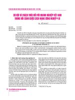 Cơ hội và thách thức đối với doanh nghiệp Việt Nam trong bối cảnh cuộc cách mạng công nghiệp 4.0