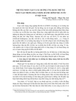 Trí tuệ nhân tạo và xu hướng ứng dụng trí tuệ nhân tạo trong hoạt động hành chính nhà nước ở Việt Nam