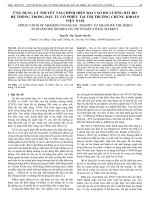 Ứng dụng lý thuyết tài chính hiện đại vào đo lường rủi ro hệ thống trong đầu tư cổ phiếu tại thị trường chứng khoán Việt Nam
