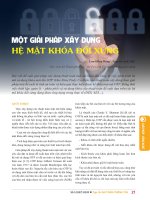 Một giải pháp xây dựng hệ mật khóa đối xứng