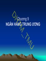 Bài giảng Nhập môn tài chính tiền tệ: Chương 9 - ĐH Thương Mại