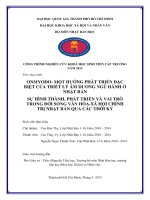 Onmyodo   một hướng phát triển đặc biệt của triết lý âm dương ngũ hành ở nhật bản    sự hình thành, phát triển và vai trò trong đời sống văn hóa, xã hội chính trị nhật bản qua các thời kỳ  đề tài sinh 