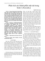 Phân tích các thành phần mật mã trong hoán vị Keccak-p