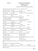 đề thi thử TN THPT 2021   môn hóa   penbook   đề số 14   file word có lời giải