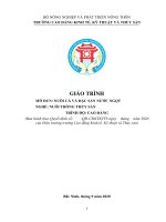 Giáo trình nuôi cá và đặc sản nước ngọt phần 1