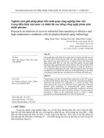 Nghiên cứu giải pháp phục hồi cánh quạt công nghiệp làm việc trong điều kiện mài mòn và nhiệt độ cao bằng công nghệ phun phủ nhiệt plasma