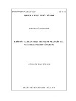 Khảo sát hạ thân nhiệt trên bệnh nhân gây mê – phẫu thuật nội soi vùng bụng (2) 