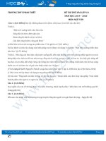 Đề thi thử vào lớp 10 năm 2020 môn Ngữ Văn - Trường THPT Phan Thiết