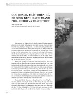 Quy hoạch, phát triển kè, bờ sông kênh rạch thành phố - Cơ hội và thách thức