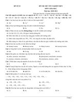 đề thi thử TN THPT 2021   môn hóa học   nhóm GV MGB   đề 19   file word có lời giải chi tiết
